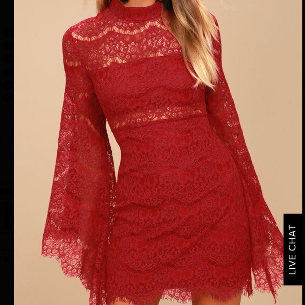 Red Lace Dress